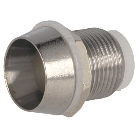Montură LED 10mm Crom Alamă Încastrat 13mm | Electronic-mag.ro | Componente Electronice