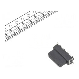 Conector PCB-PCB Mamă 16PIN 1.27mm Termoplast | Electronic-mag.ro | Componente Electronice