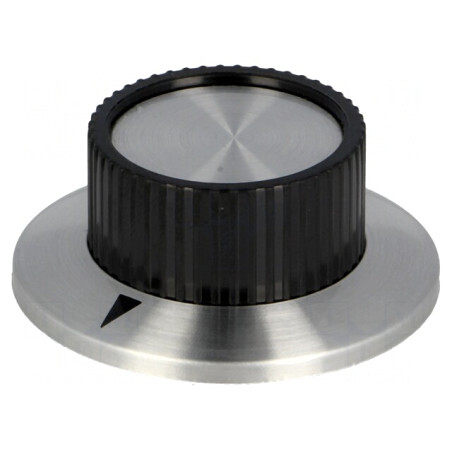 Buton Rotativ cu Flanșă Plastic 6,35mm 23,8x14,8mm | Electronic-mag.ro | Componente Electronice