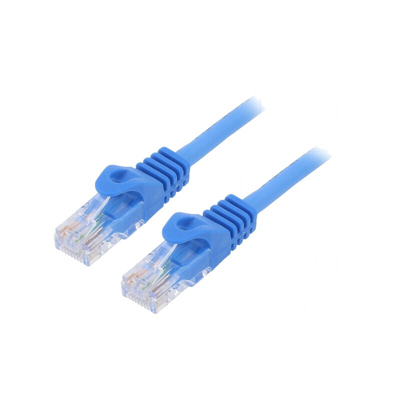 Patch Cord Ethernet U/UTP Cat6 Albastru 2m | Electronic-mag.ro | Componente Electronice