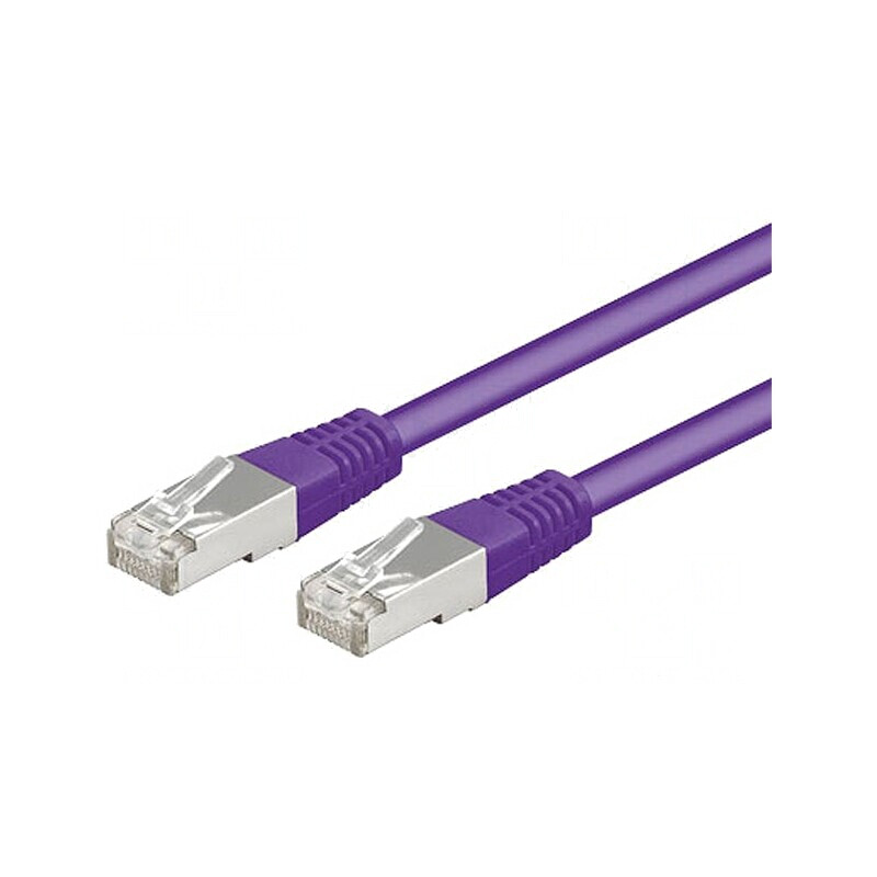 Patch cord violet 2m SF/UTP 5e CCA PVC | Electronic-mag.ro | Componente Electronice