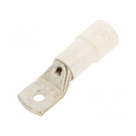 Vârf Inelar Tubular M6 6.4mm 50mm2 Crimpat Alb | Electronic-mag.ro | Componente Electronice