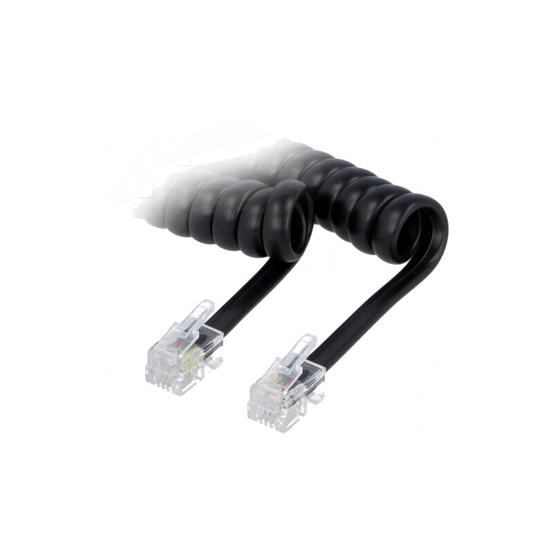 Cablu Telefon Spiralat Împletit Negru 5m | Electronic-mag.ro | Componente Electronice Cablu Telefon Spiralat Împletit Negru 5m | Electronic-mag.ro | Componente Electronice