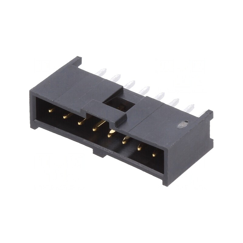 Soclu dreptunghiular tată 8 pini 2,54mm THT aurit | Electronic-mag.ro | Componente Electronice