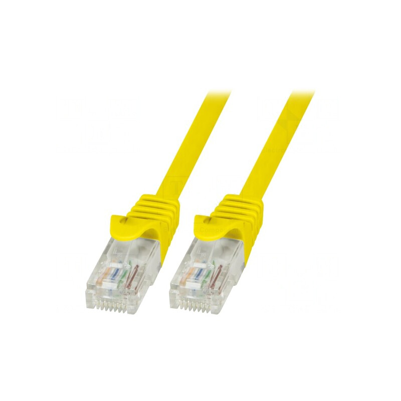 Patch cord U/UTP Cat6 PVC Galben 1,5m | Electronic-mag.ro | Componente Electronice