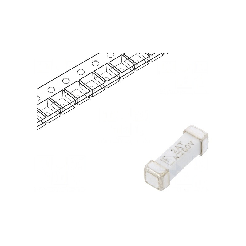 Siguranță Întârziere 2A 250VAC SMD | Electronic-mag.ro | Componente Electronice