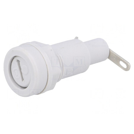 Clemă Siguranțe Cilindrice 5x20mm 10A 250V Panou | Electronic-mag.ro | Componente Electronice