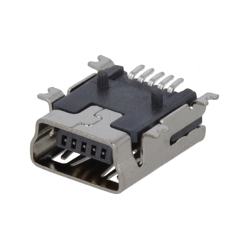Soclu USB B mini pentru PCB SMT 5 pini USB 2.0 | Electronic-mag.ro | Componente Electronice