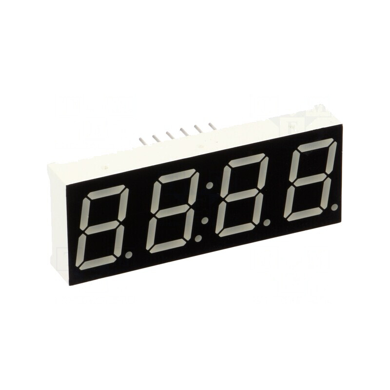 Afișaj LED 7 Segmente 14.2mm 4 Digits Roșu | Electronic-mag.ro | Componente Electronice