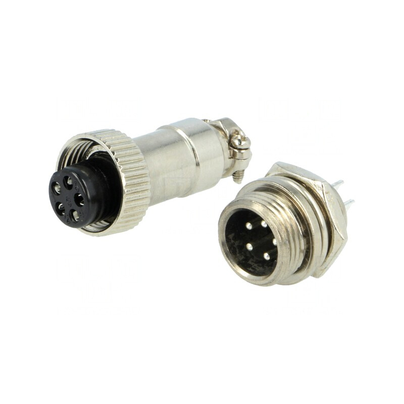 Soclu și mufă microfon MINI tată-mamă 5 PIN | Electronic-mag.ro | Componente Electronice