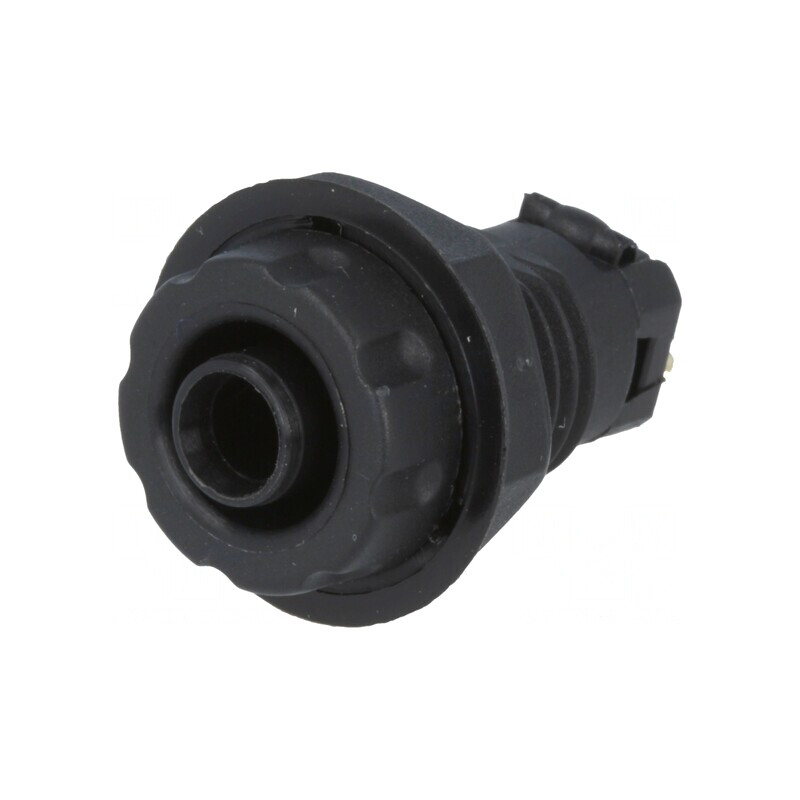 Soclu Banană Negru 4mm 30A 1kVDC | Electronic-mag.ro | Componente Electronice