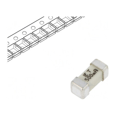 Siguranță Întârziere 500mA SMD 125V | Electronic-mag.ro | Componente Electronice