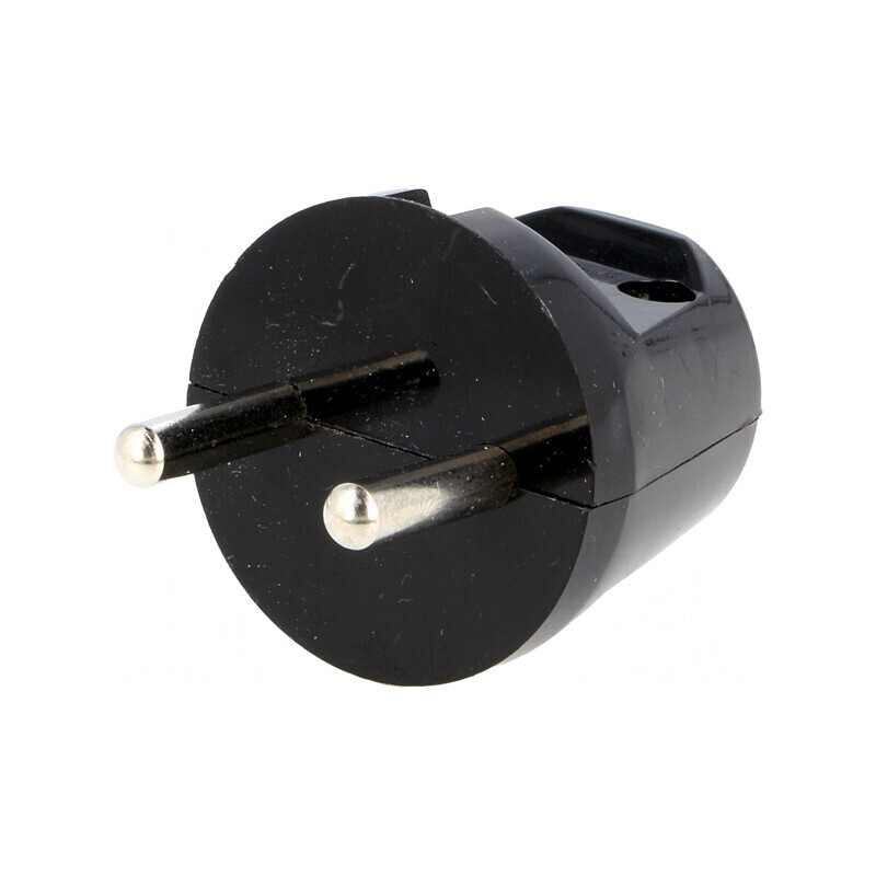 Conector Alimentare AC 230V 16A Negru 2P | Electronic-mag.ro | Componente Electronice