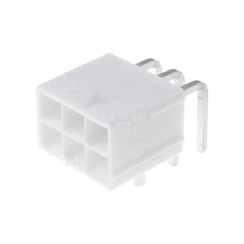 Soclu cablu-placă Mini-Fit Jr 4,2mm 6 pini 13A | Electronic-mag.ro | Componente Electronice