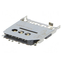 Conector Micro SIM ecranat push-push SMT 0,5A | Electronic-mag.ro | Componente Electronice