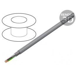 Cablu ecranat LiY-CY 7x0.14mm2 PVC Tresă Cupru Cositorit | Electronic-mag.ro | Componente Electronice