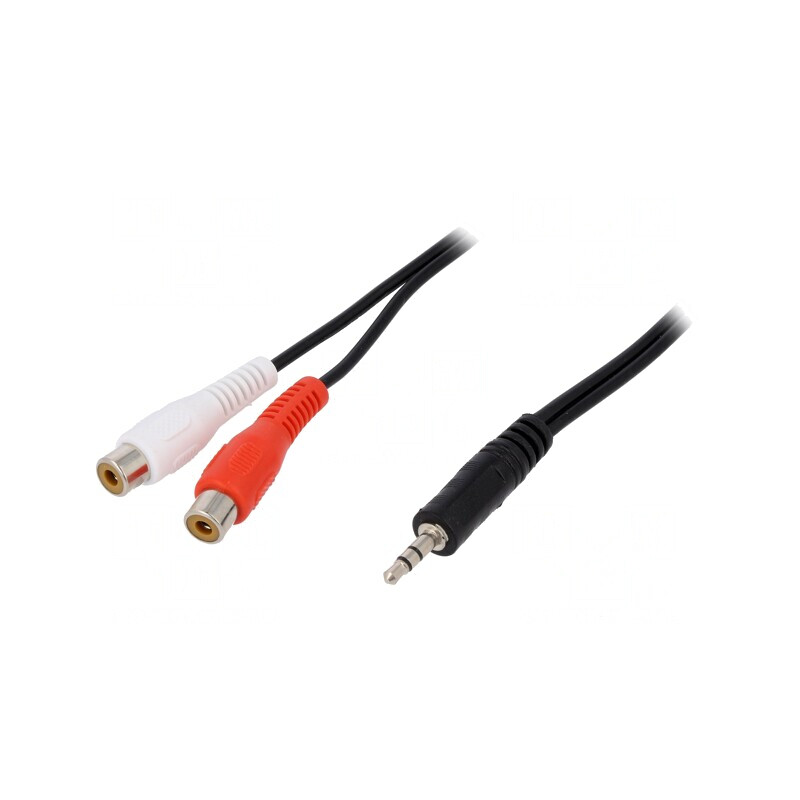Cablu Audio Jack 3.5mm la RCA 1.5m Negru | Electronic-mag.ro | Componente Electronice