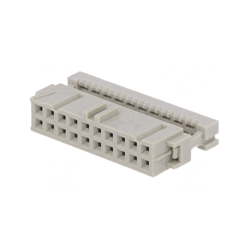 Mufă IDC Mamă 20 Pin pentru Cablu-Bandă 1,27mm | Electronic-mag.ro | Componente Electronice