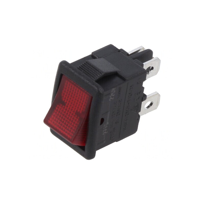 Comutator Rocker DPST OFF-ON 12A 250V cu Bec | Electronic-mag.ro | Componente Electronice