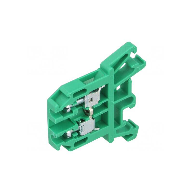 Conector de îmbinare șine 0,5-2,5mm2 2 borne verde 690V | Electronic-mag.ro | Componente Electronice