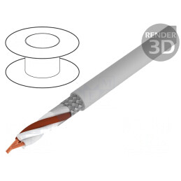 Cablu BiT LiHCH 2x1mm2 Ecranat Cupru LSZH | Electronic-mag.ro | Componente Electronice