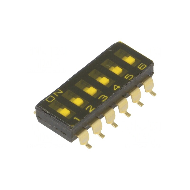 Comutator DIP-SWITCH 6 secțiuni ON-OFF 24VDC | Electronic-mag.ro | Componente Electronice