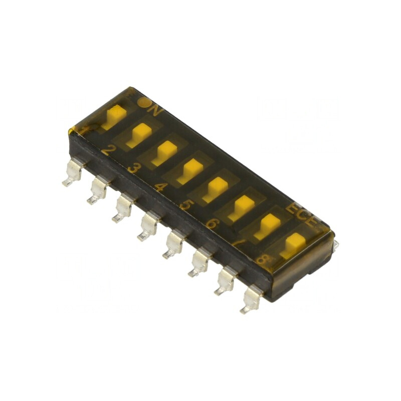 Comutator DIP-SWITCH 8 Secțiuni OFF-ON 24VDC | Electronic-mag.ro | Componente Electronice