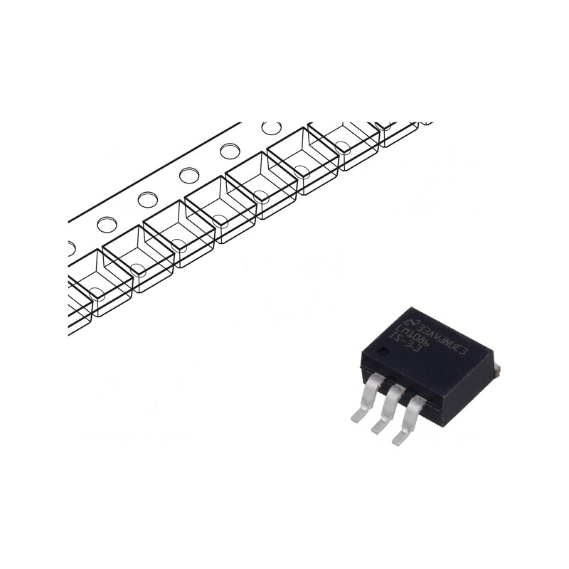 Stabilizator de Tensiune LDO 3,3V 1,5A TO263 | Electronic-mag.ro | Componente Electronice