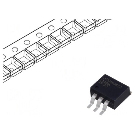Stabilizator de Tensiune LDO 3,3V 1,5A TO263 | Electronic-mag.ro | Componente Electronice
