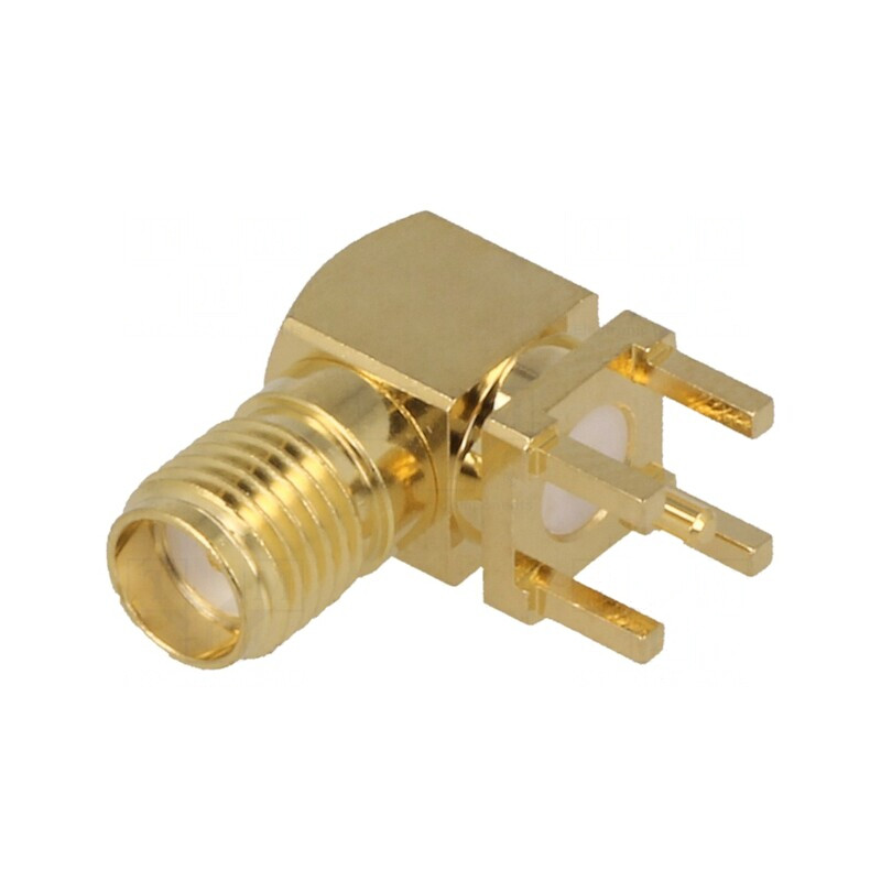 Conector SMA Mamă 90° THT PCB Aurit | Electronic-mag.ro | Componente Electronice Conector SMA Mamă 90° THT PCB Aurit | Electronic-mag.ro | Componente Electronice