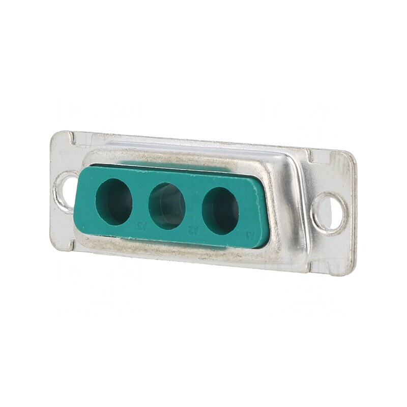 D-Sub 3 Pin Soclu Mamă Montare Panou 90° 5A | Electronic-mag.ro | Componente Electronice