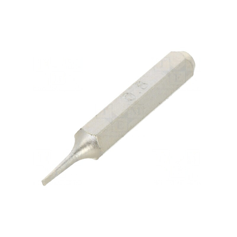 Capăt șurubelniță plată 0,8x0,25mm 27mm | Electronic-mag.ro | Componente Electronice