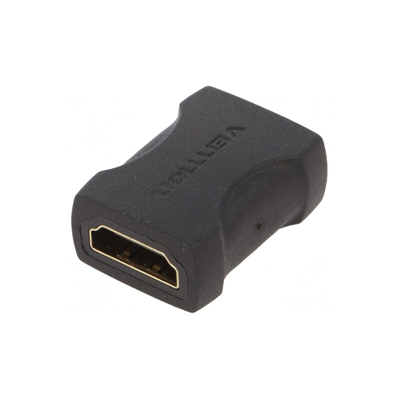 Adaptor HDMI 1.4 Negru Soclu Ambele Părți | Electronic-mag.ro | Componente Electronice