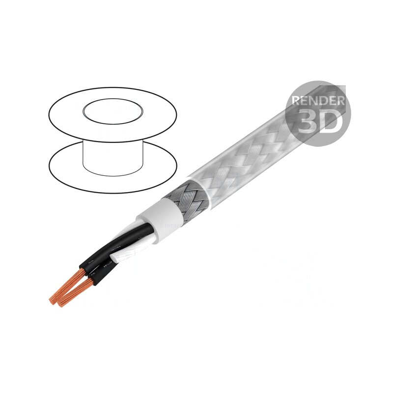 Cablu Ecranat BiT 500 CY 2x1mm2 PVC | Electronic-mag.ro | Componente Electronice
