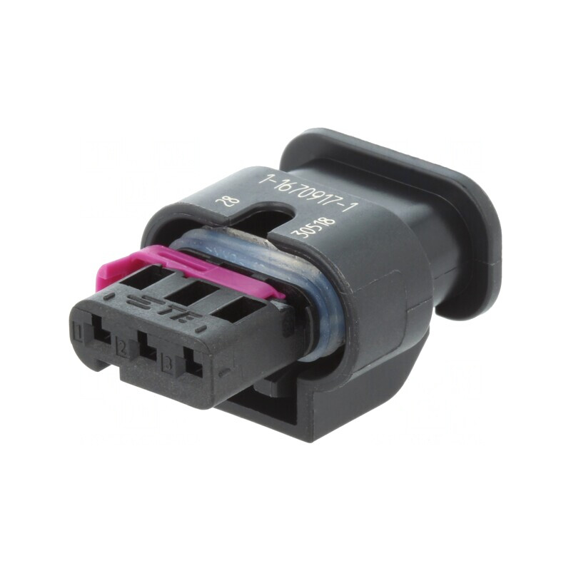 Conector Automotive MCON 1.2 Mamă 3 Pini Negru Pe Cablu | Electronic-mag.ro | Componente Electronice
