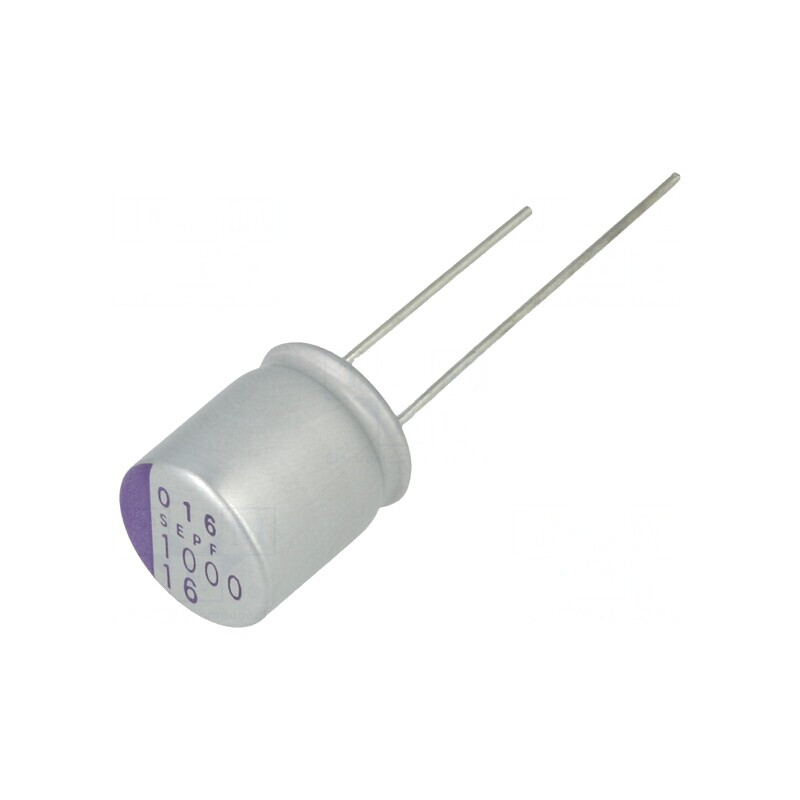 Condensator Polimeric 1mF 16VDC THT | Electronic-mag.ro | Componente Electronice