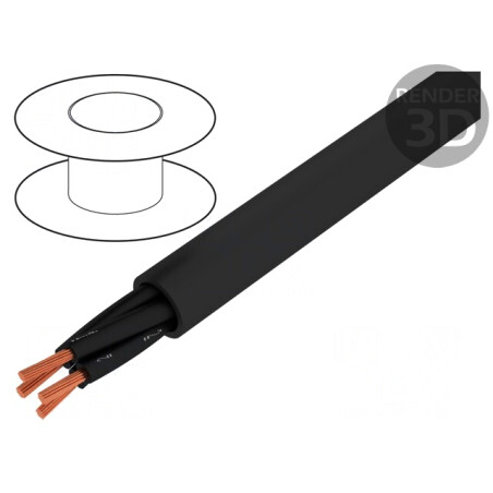 Cablu Electric 2x1.5mm2 Neecranat 600V/1kV Cu Negru | Electronic-mag.ro | Componente Electronice