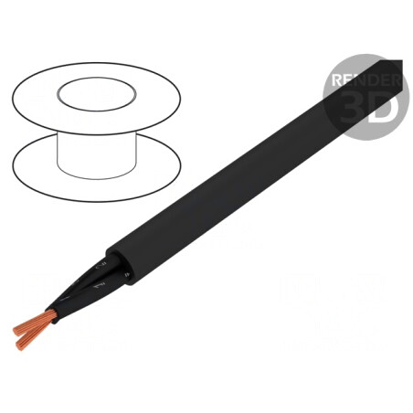 Cablu Electric 2x1,5mm2 Negru Cupru 300V/500V | Electronic-mag.ro | Componente Electronice
