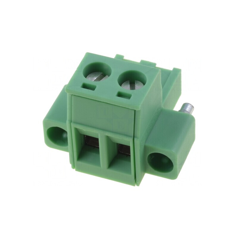 Regletă de conexiuni deconectabilă 2 piste 5,08mm drept mufă | Electronic-mag.ro | Componente Electronice