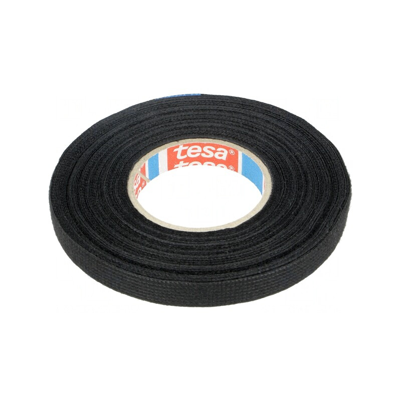 Bandă Textilă Neagră Automotive 9mm x 15m | Electronic-mag.ro | Componente Electronice