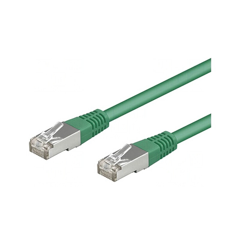 Cablu Patch SF/UTP Cat 5e Verde 1,5m | Electronic-mag.ro | Componente Electronice
