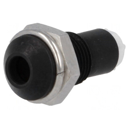 Montură LED 3mm Metal Negru Convex | Electronic-mag.ro | Componente Electronice