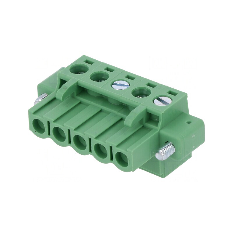 Regletă Conexiuni Deconectabilă 5mm 5 Piste Drept Mufă | Electronic-mag.ro | Componente Electronice