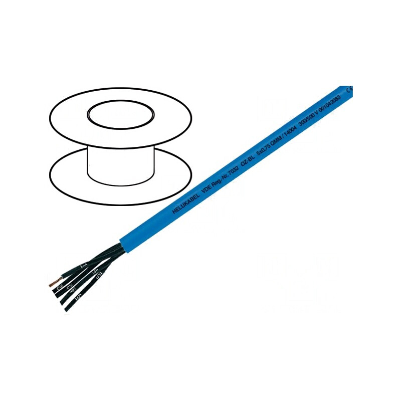 Cablu Electric OZ-BL 3x0.75mm2 Cu Albastru | Electronic-mag.ro | Componente Electronice