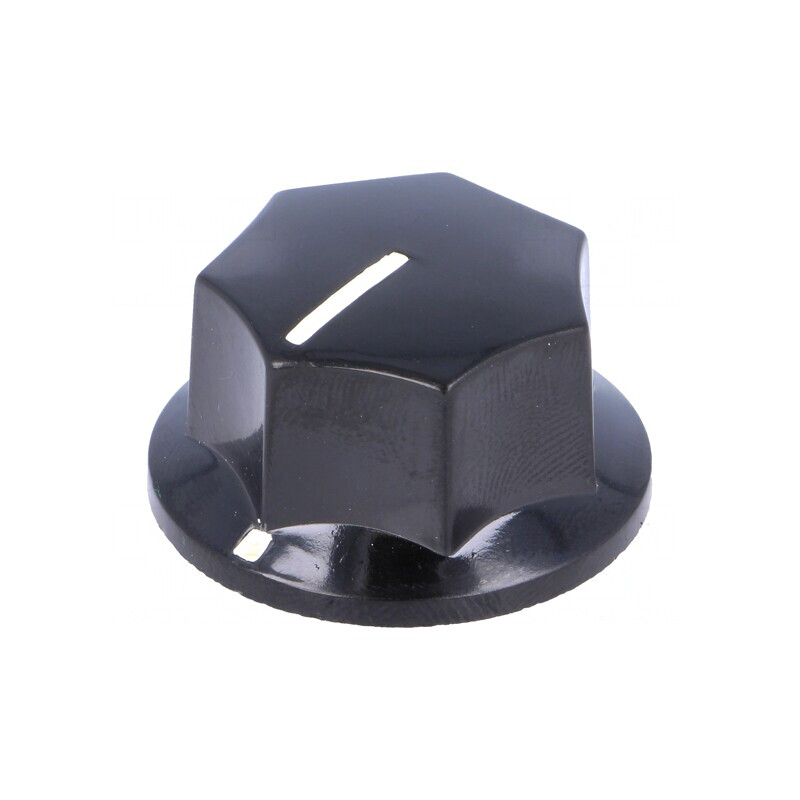 Buton rotativ cu indicator bachelită 6mm 27x17mm | Electronic-mag.ro | Componente Electronice