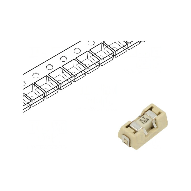 Siguranță Întârziere 1.5A 125V SMD | Electronic-mag.ro | Componente Electronice