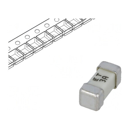Siguranță întârziată 3A 125V SMD | Electronic-mag.ro | Componente Electronice