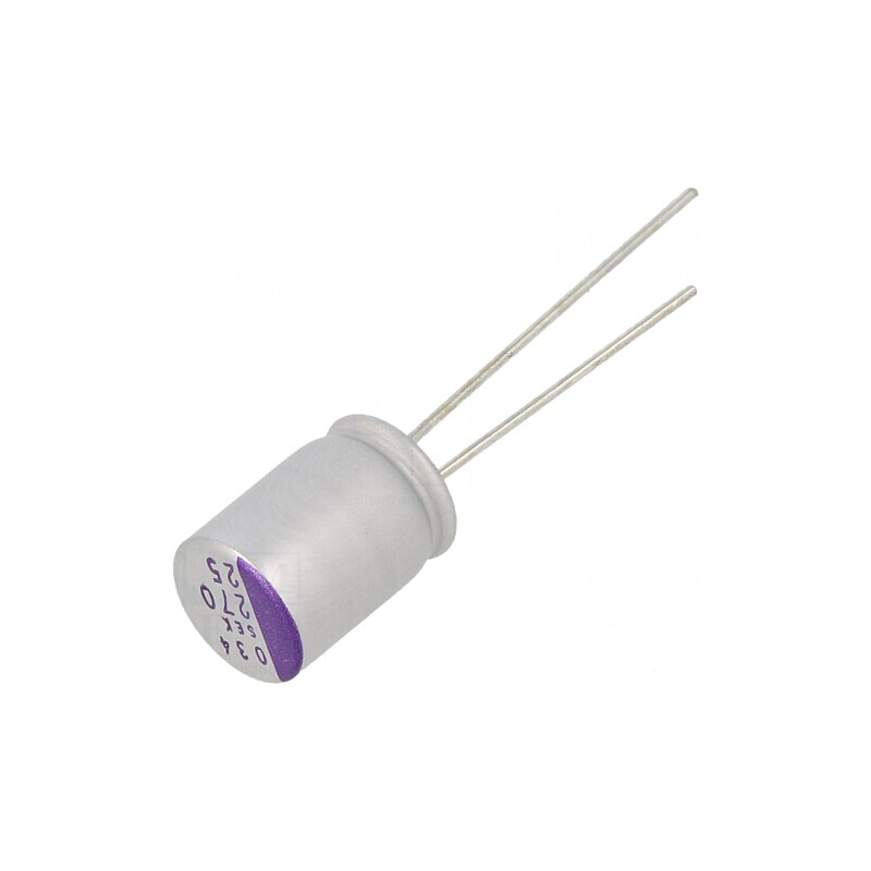 Condensator Polimeric 270uF 25V THT | Electronic-mag.ro | Componente Electronice