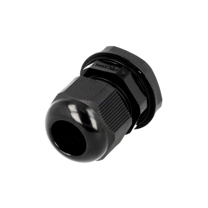 Garnitură etanşare PG16 IP68 neagră poliamidă | Electronic-mag.ro | Componente Electronice