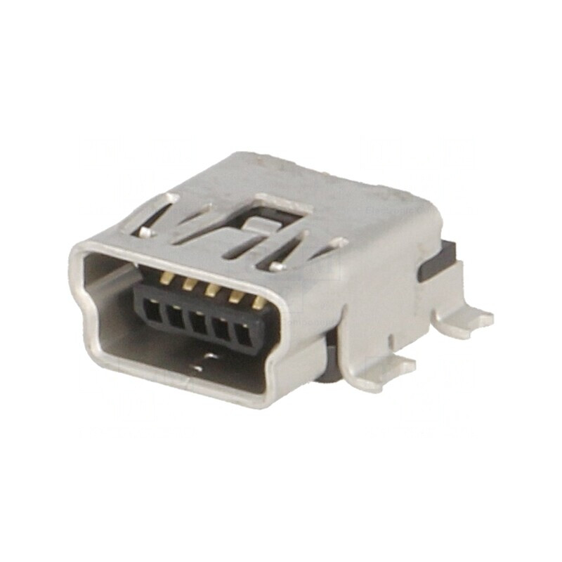 Soclu USB Mini B pentru PCB SMT 5 pini Orizontal | Electronic-mag.ro | Componente Electronice Soclu USB Mini B pentru PCB SMT 5 pini Orizontal | Electronic-mag.ro | Componente Electronice